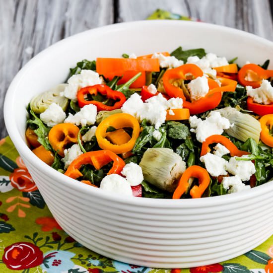 Arugula Salad Artichoke hearts