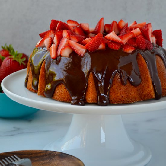 Chocolate-Covered Strawberry Cake