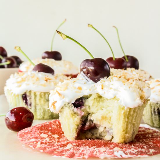 Cherry Coconut Cakes
