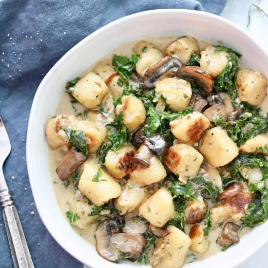 Creamy Cauliflower Gnocchi