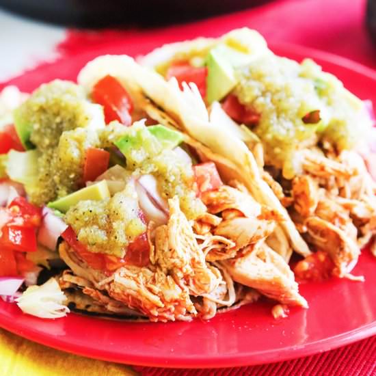Instant Pot Shredded Chicken Tacos