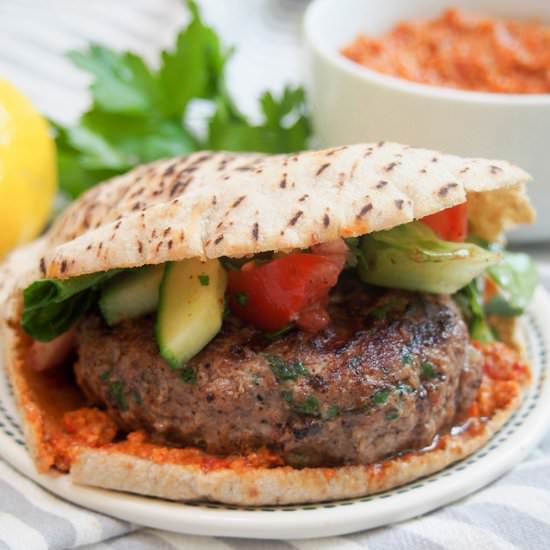 Lamb kofte burger