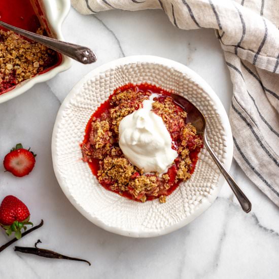 The BEST Strawberry Crisp (GF)