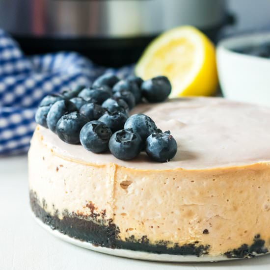 Instant Pot Blueberry Cheesecake