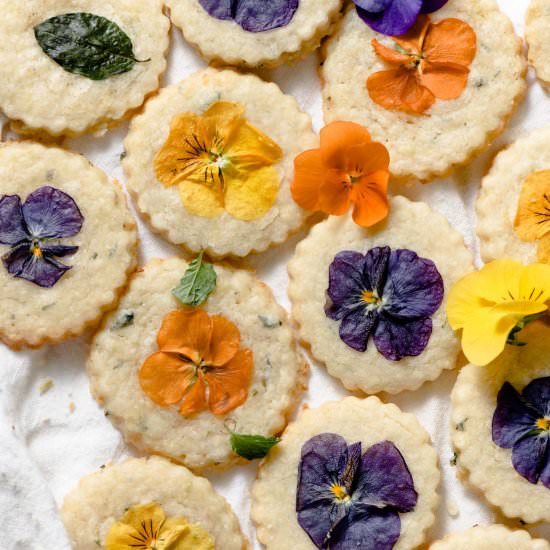 Edible Flower Cookies