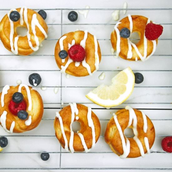 Lemon Mascarpone Doughnuts