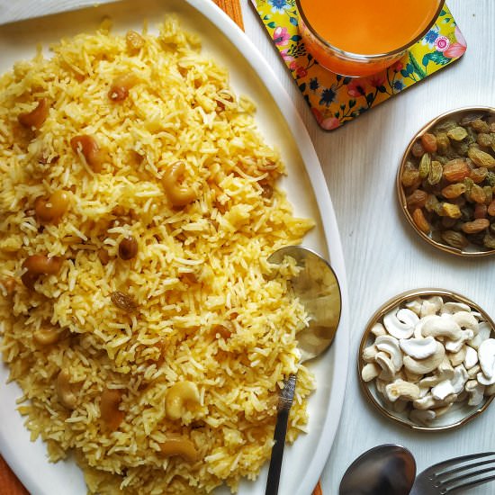 Orange Pulao Recipe