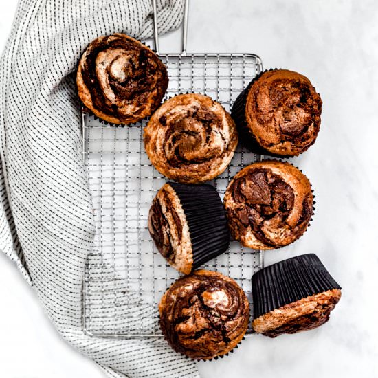 Nutella Swirl muffins