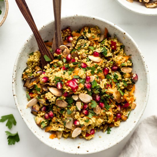 Moroccan Quinoa Salad (vegan)