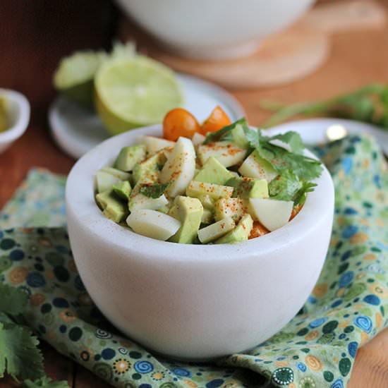 Vegan ceviche with hearts of palm