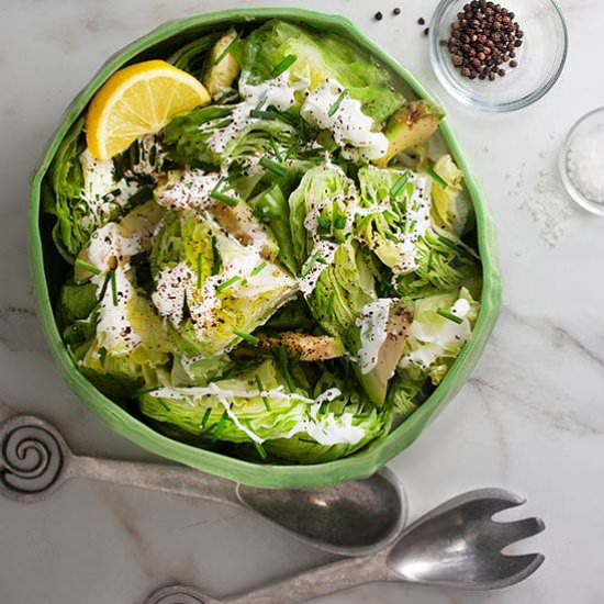 Mini wedge salad