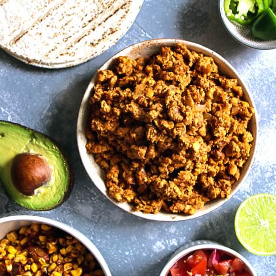 Tempeh Vegan Taco “Meat”