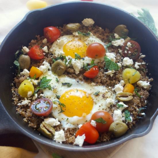 mediterranean quinoa and eggs