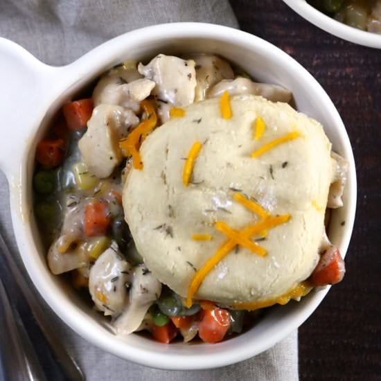 Creamy Chicken & Biscuits Casserole