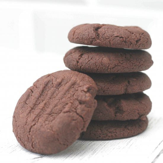 Chocolate fork biscuits