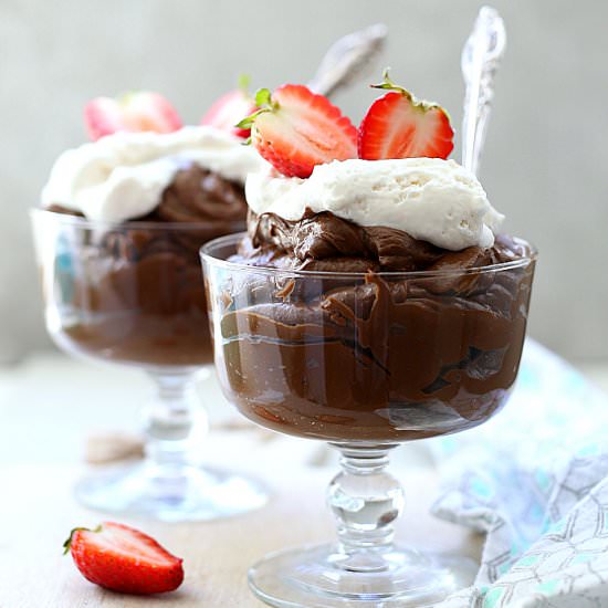 Fudgy Avocado Chocolate Pudding