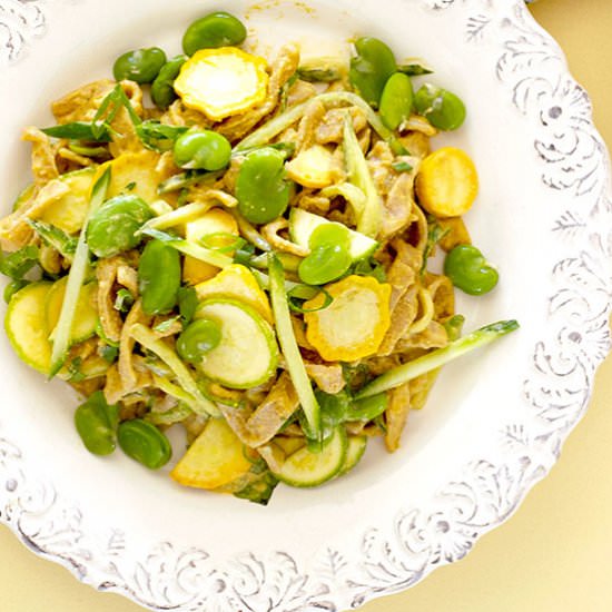 taiwanese fava bean cold noodles