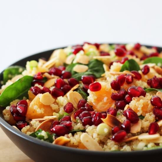 Quinoa, Mandarin and Spinach Salad