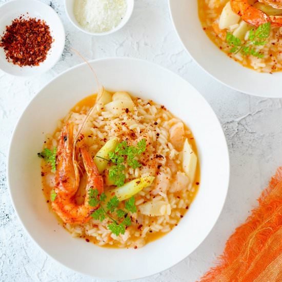 Asparagus risotto