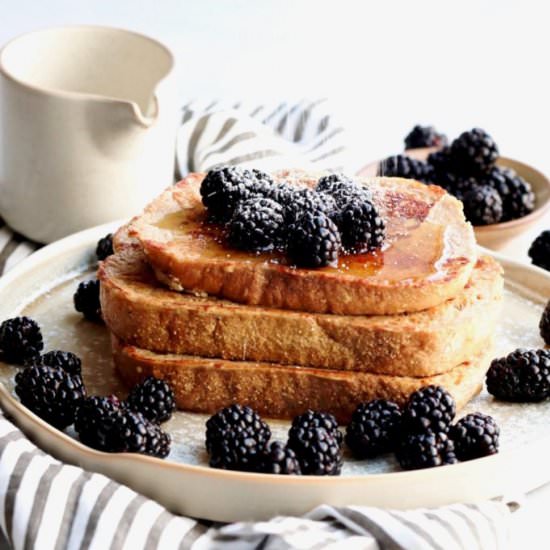 blackberry yogurt french toast