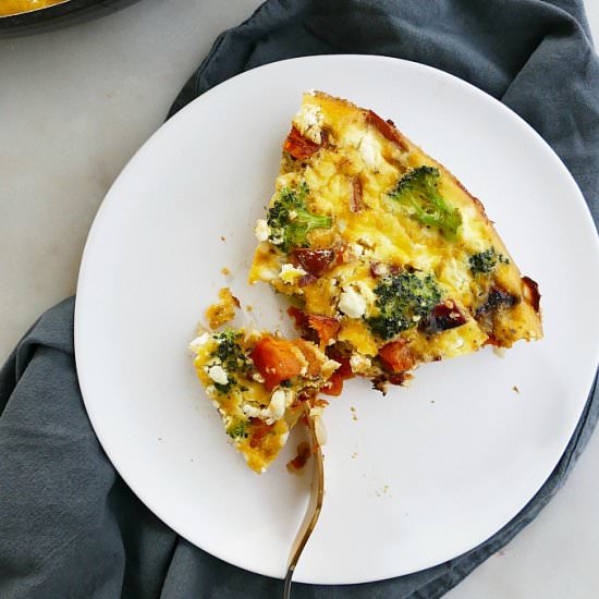 Broccoli Sweet Potato Frittata