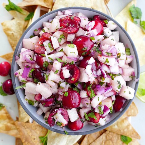 Jicama Cherry Salsa