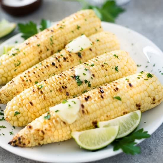 Easy Grilled Corn on the Cob