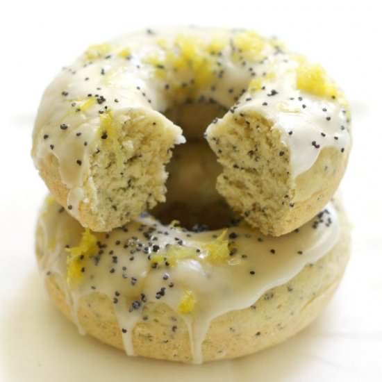 GF/V Lemon Poppy Seed Doughnuts