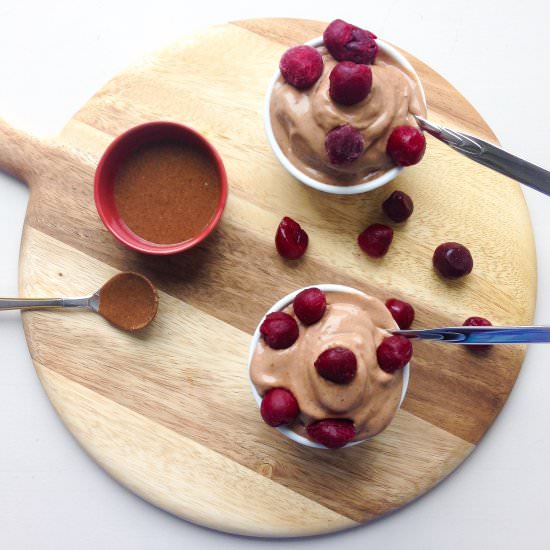 Chocolate Almond Butter Soft Serve