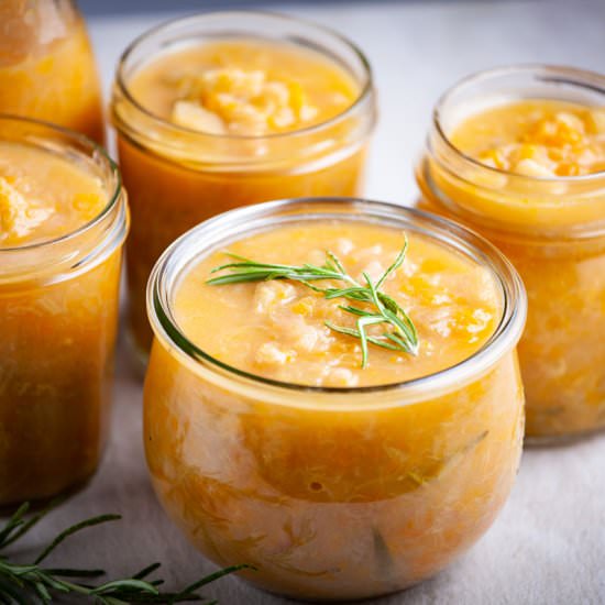 Homemade Rhubarb-Apricot Compote