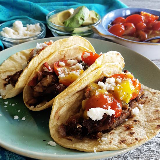 Smoky Mezcal Pulled Pork Tacos