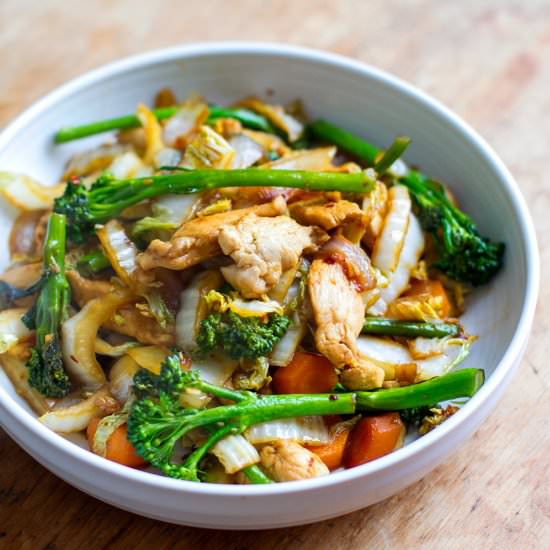 Chicken Cabbage Stir-Fry