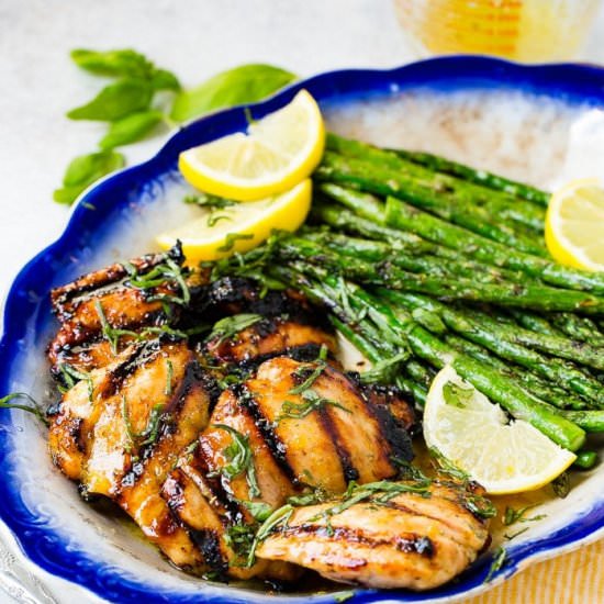 HONEY LEMON BASIL GRILLED CHICKEN [