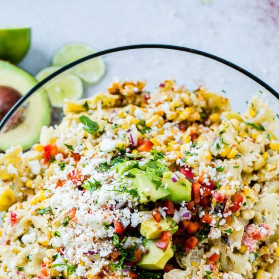 ELOTE MEXICAN CORN PASTA SALAD [+ V