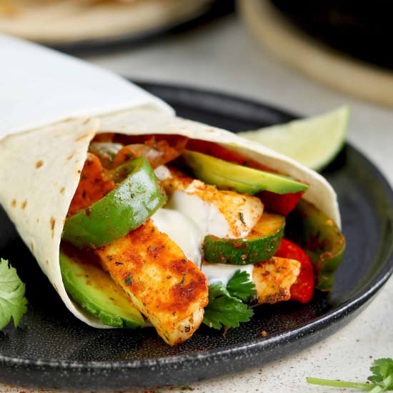Halloumi Fajitas