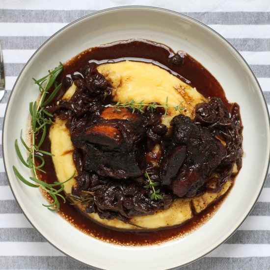 Blueberry Balsamic Beef Short Ribs