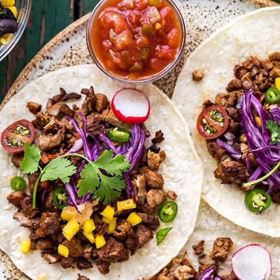 Korean Pork Bulgogi Tacos