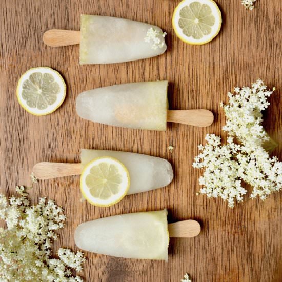 Lemon and Elderflower Ice Lollies