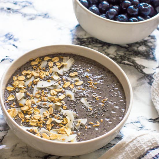 Blueberry banana smoothie