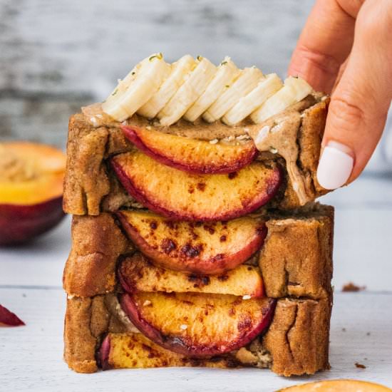 Paleo Peach Banana Bread