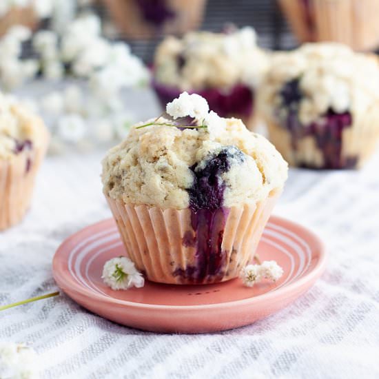 Vegan Blueberry Muffins