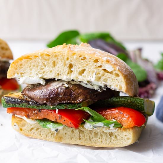 Grilled Vegetable Sandwich with Her