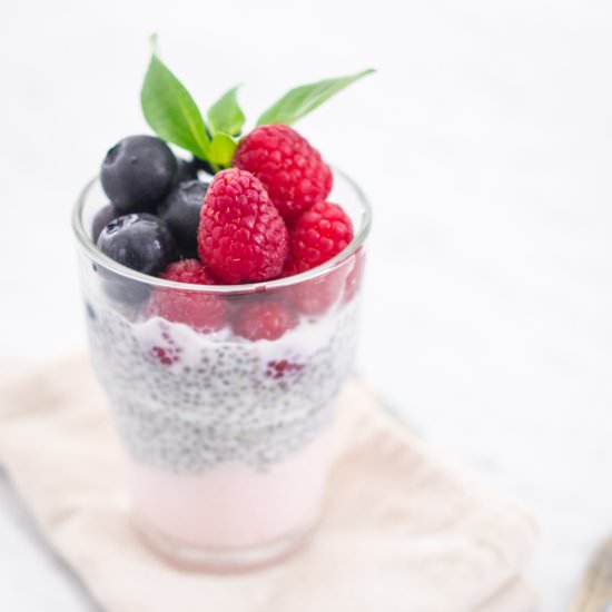 Chia Pudding with Berries & Yogurt