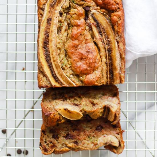 Vegan Zucchini Banana Bread