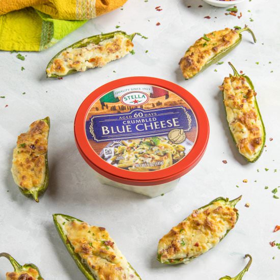 Blue Cheese and Bacon Poppers