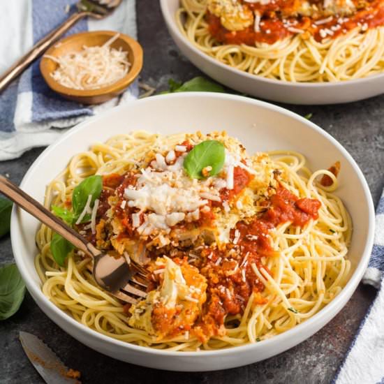Baked Cauliflower Parmesan