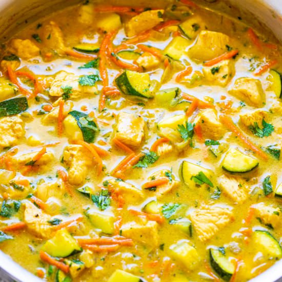 Green Thai Chicken Coconut Curry