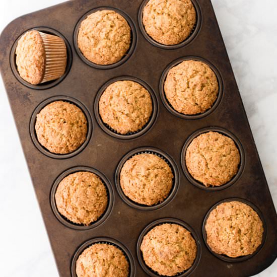 Oatmeal-Carrot Cake Muffins
