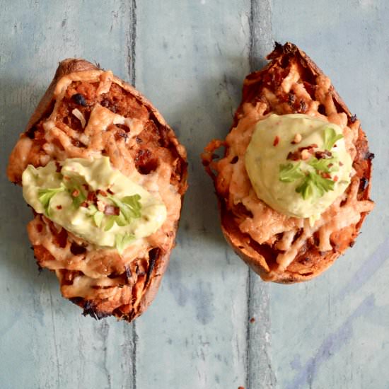 Chicken Fajita Sweet Potatoes
