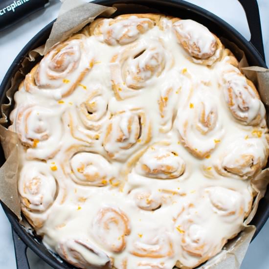 Homemade Orange Cinnamon Rolls